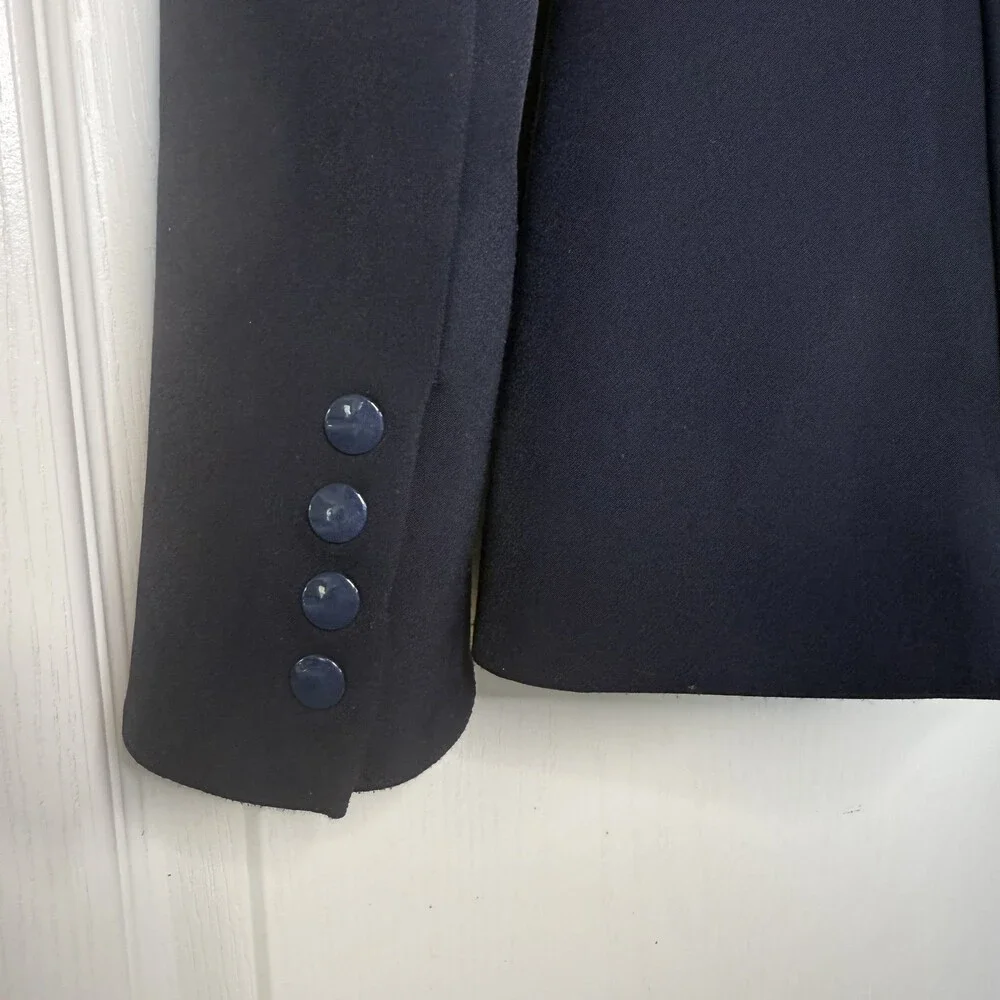 Veronica Beard Dickey Jacket Black Scuba Blazer Women’s Size 2 Designer Tailored